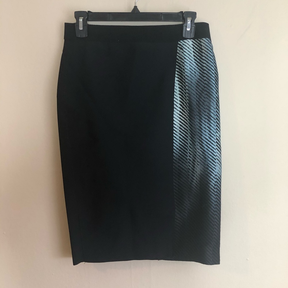 Elie Tahari Pencil Skirt Black Blue size 6